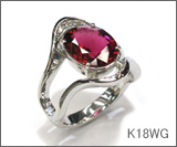 K18WG���׃��C�g�����O�i�g���}�����j 3.60ct