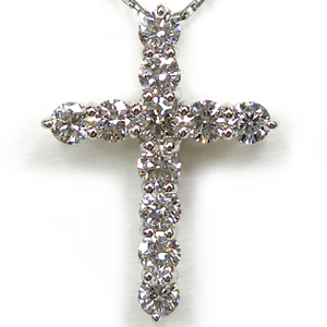 PT ダイヤモンドクロスペンダント 1.00CT