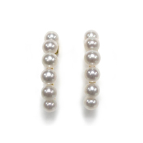 K18ベビーパールピアス フープ 3.5mm 12石入り