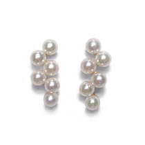 K18ベビーパールピアス 3.5mm 12石