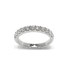 Ptダイヤモンドハーフエタニティリング 0.70ct
