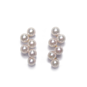 K18ベビーパールピアス 3.5mm 12石
