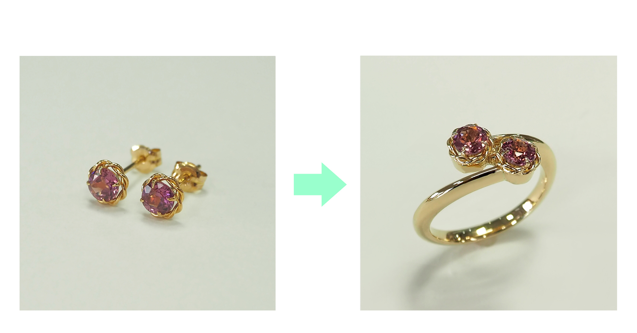 ���[�h���C�g�K�[�l�b�g�s�A�X���w�ւɃ��t�H�[�� before after